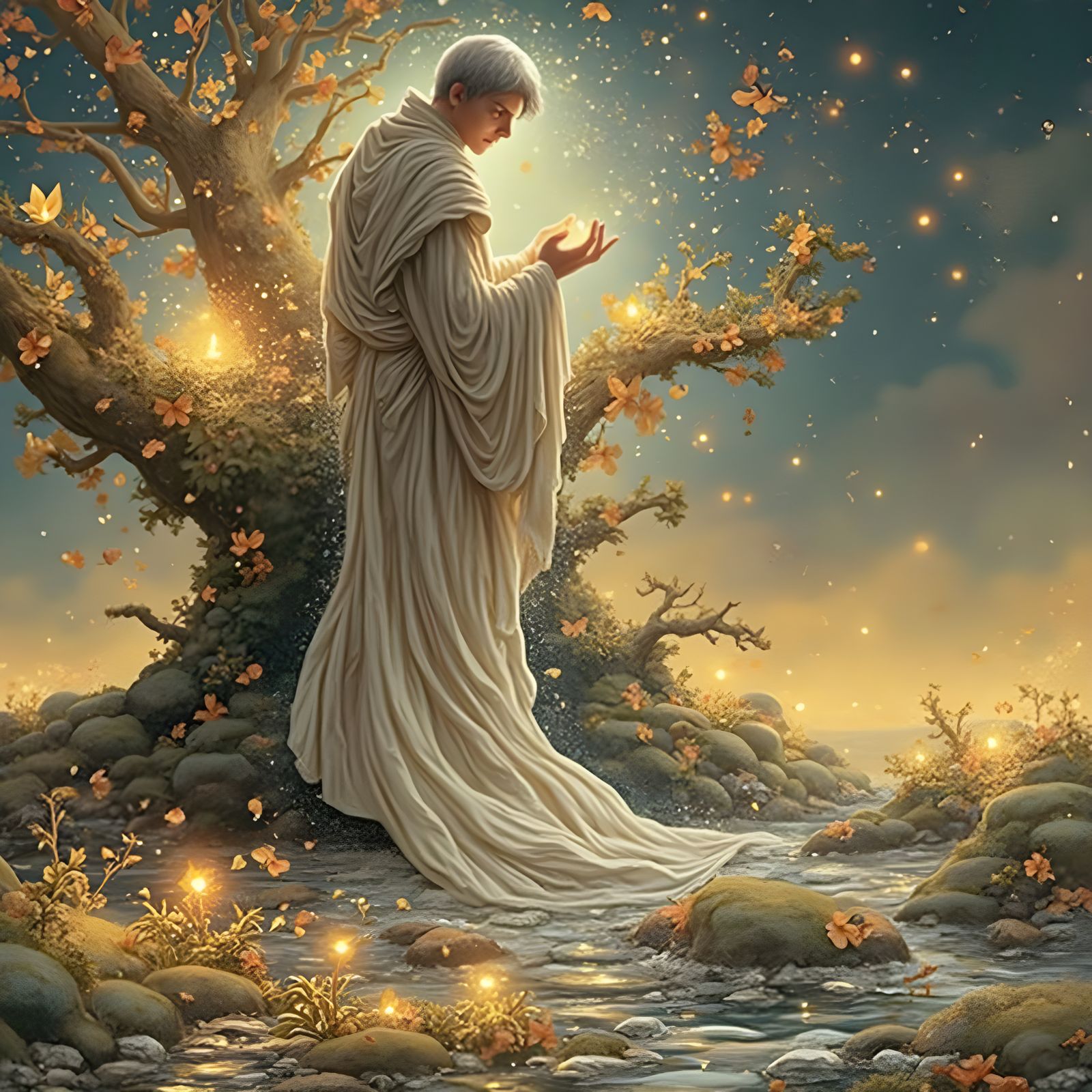 Ethereal Fantasy Scene in Luminist Style