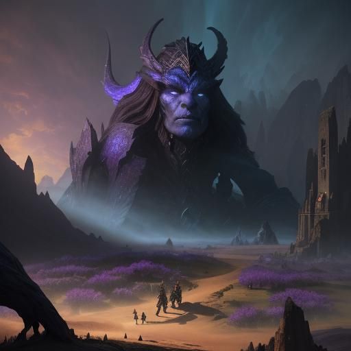 Giants and Sleeping Beauty: Fantasy Art