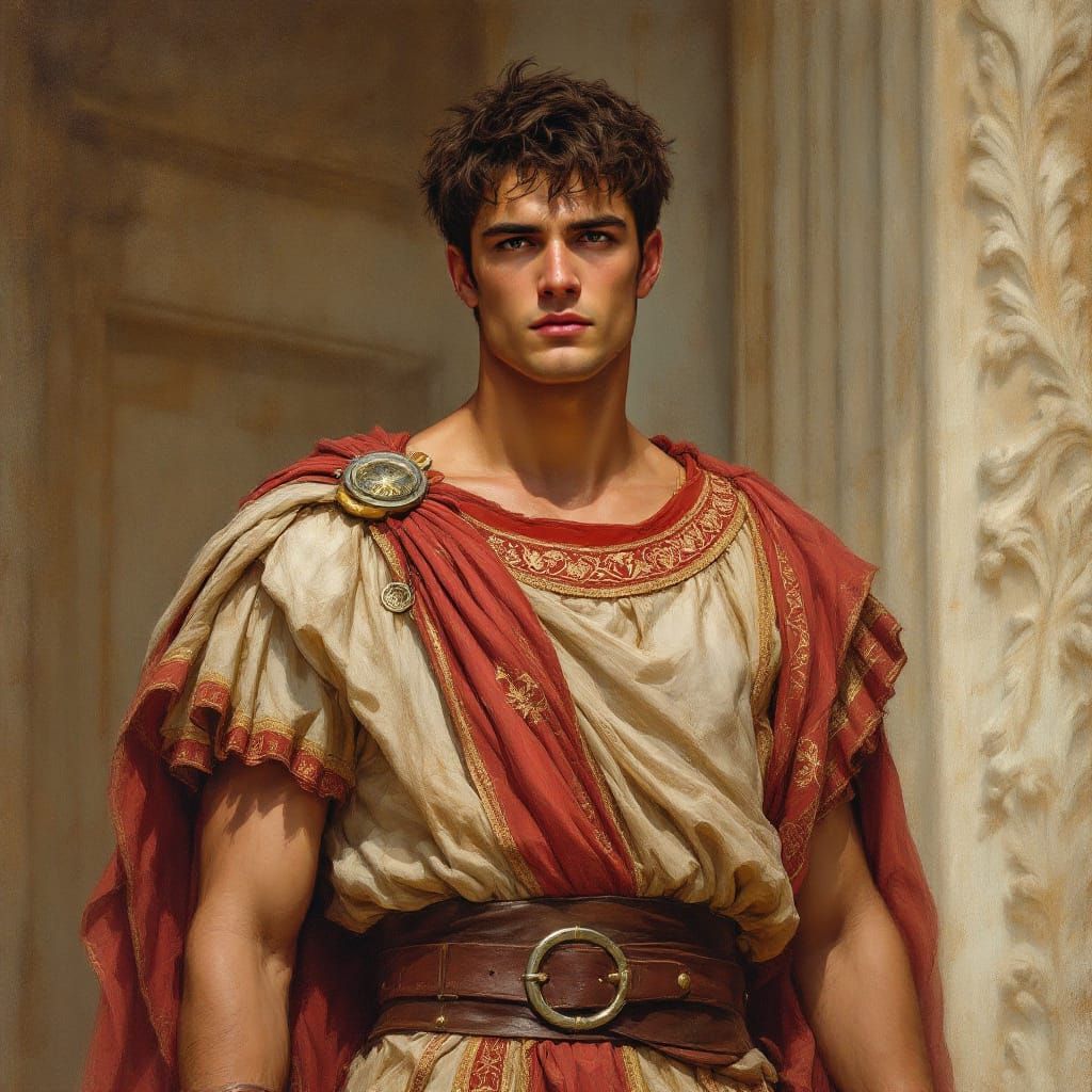 Roman Praetor in Watercolor Style