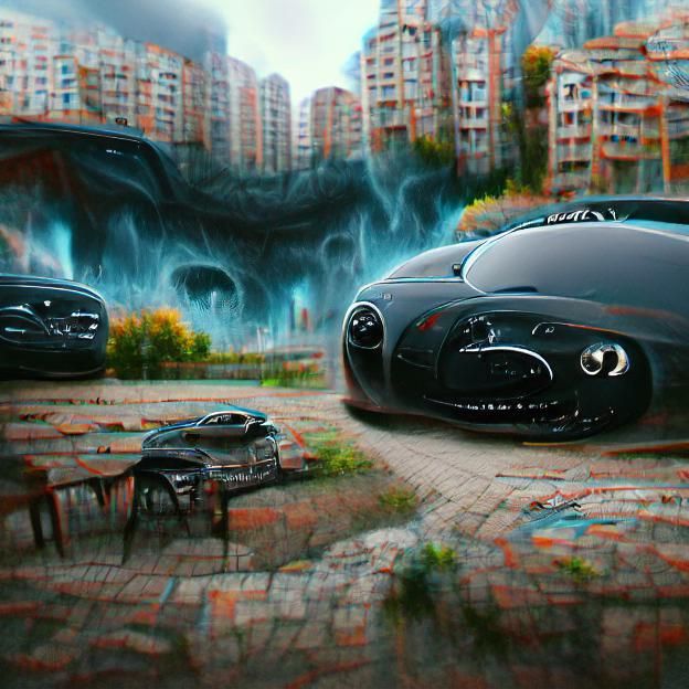 Luxury Cars Digital Illustration in 8K Resolution