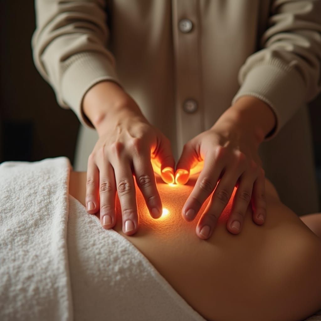 Reiki Master Performing Energy Healing