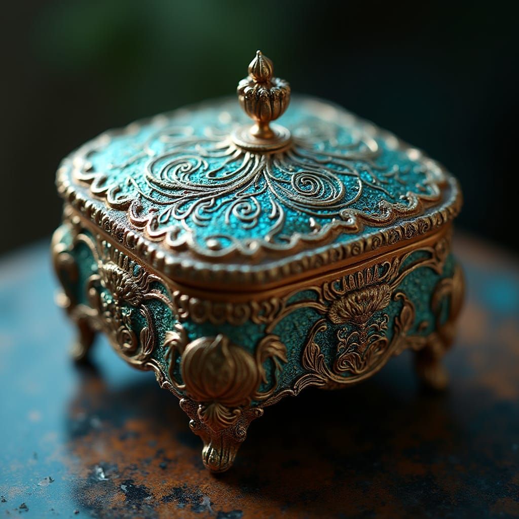 Ethereal Iridescent Music Box Masterpiece