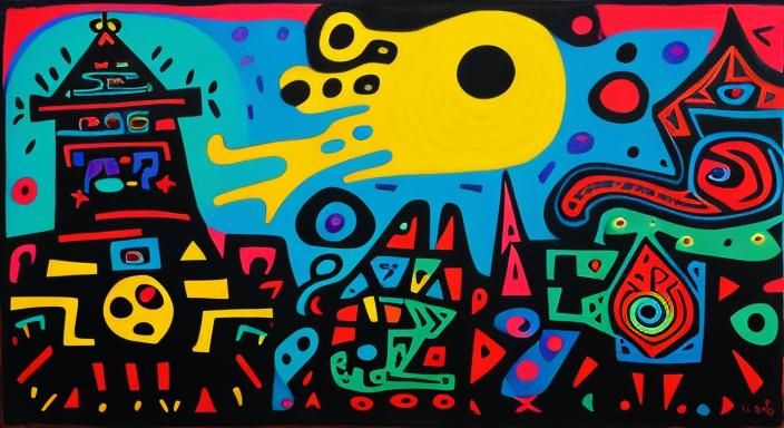 Aztec Gods in Ancient Ritual: Primitivism Style