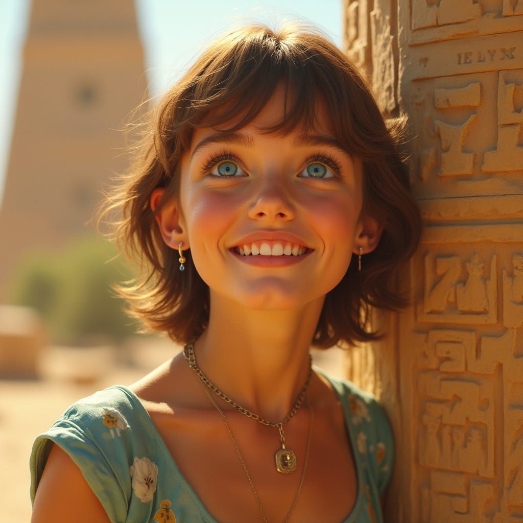 Bond Girl in Ancient Luxor