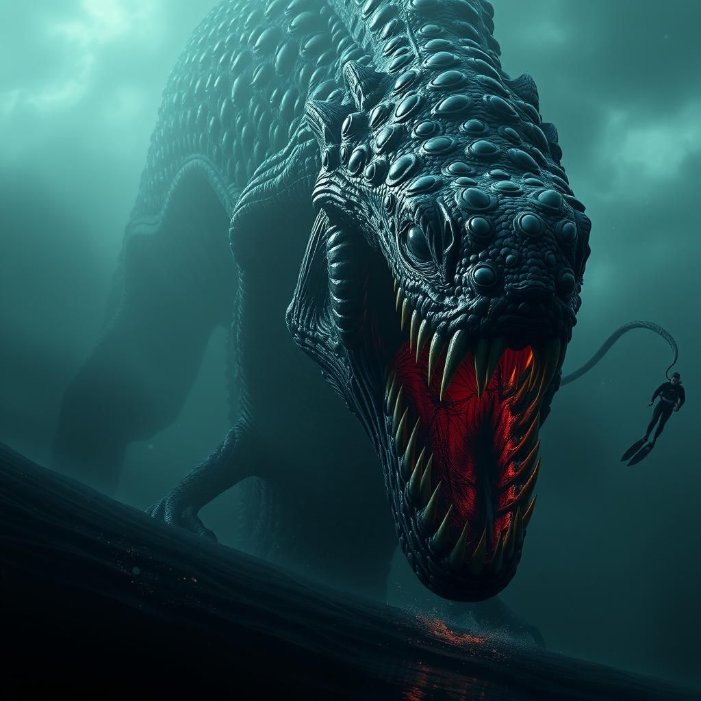 Colossal Bloop Cryptid Hybrid Rises from the Deep