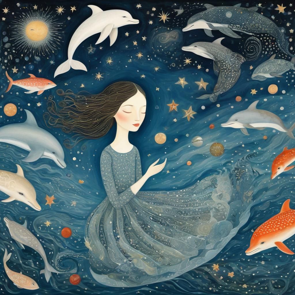 Galactic Dreamscape: A Whimsical Illustration of Infinite Jo...