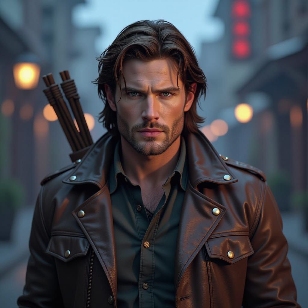 Sam Winchester: Vampire Hunter in Hyperdetailed Portrait