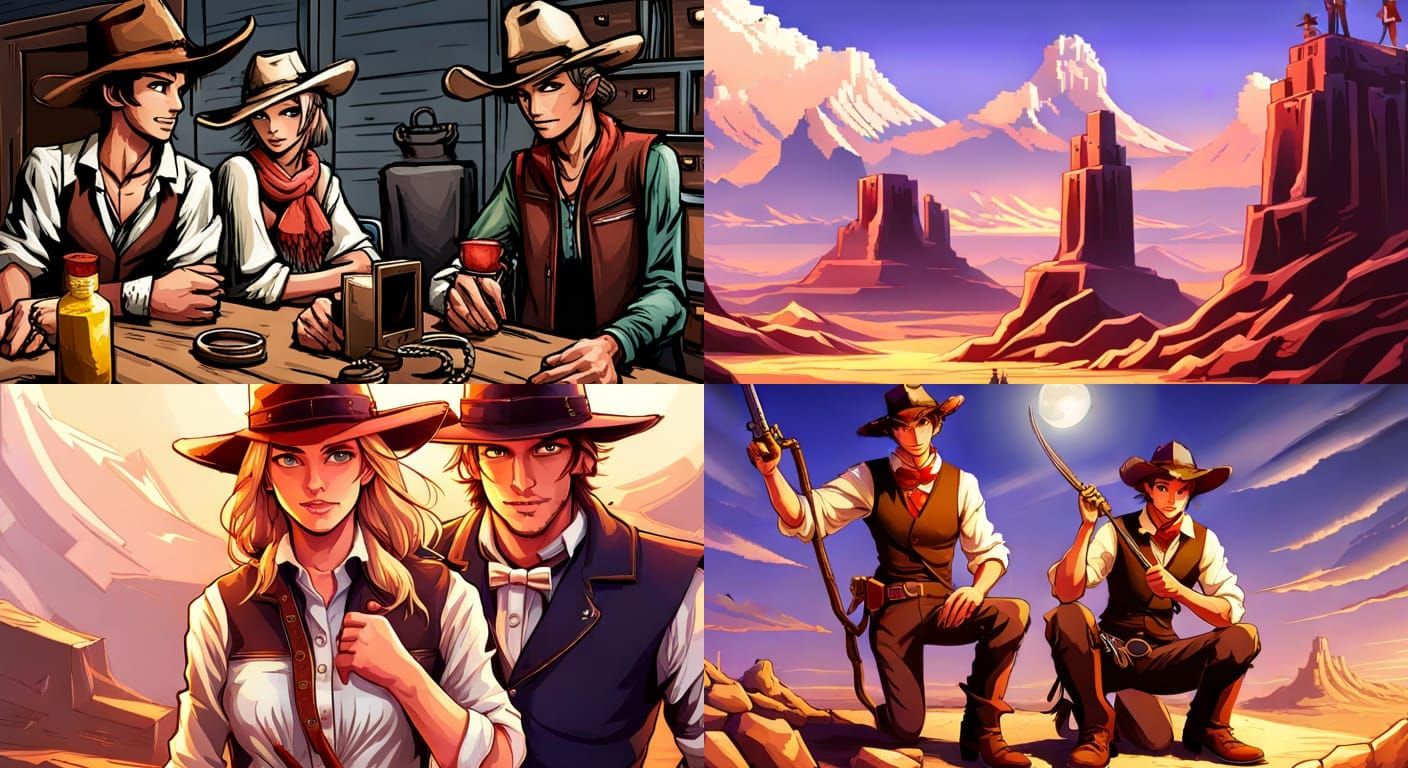Cowboy and Cowgirl's JRPG Quest for Gold