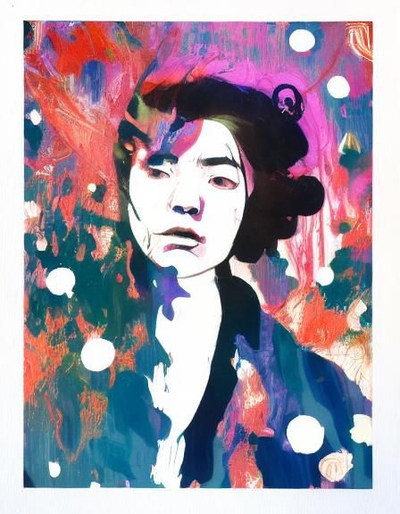 Woman in Space Portrait in an Eldritch Style