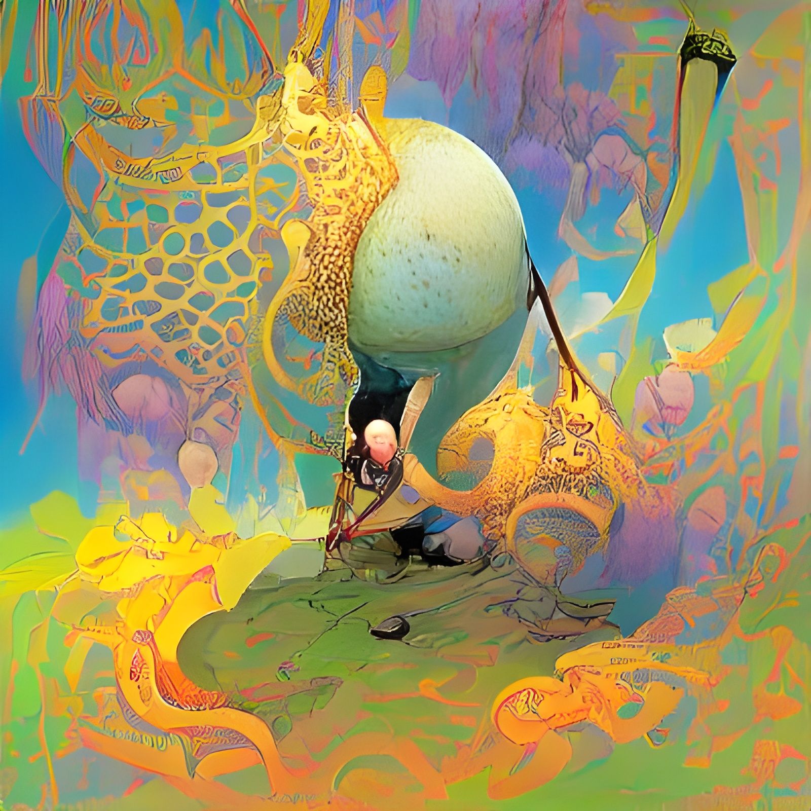 Surreal Sci-Fi Fantasy Horror Illustration