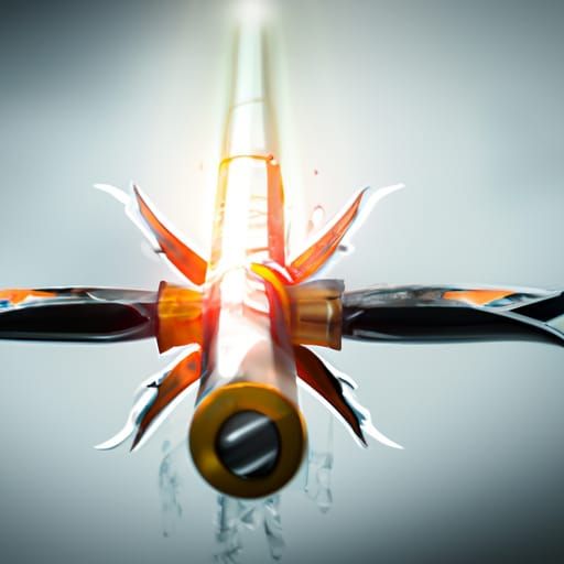 Futuristic Katana with Light Highlights in Digital Art