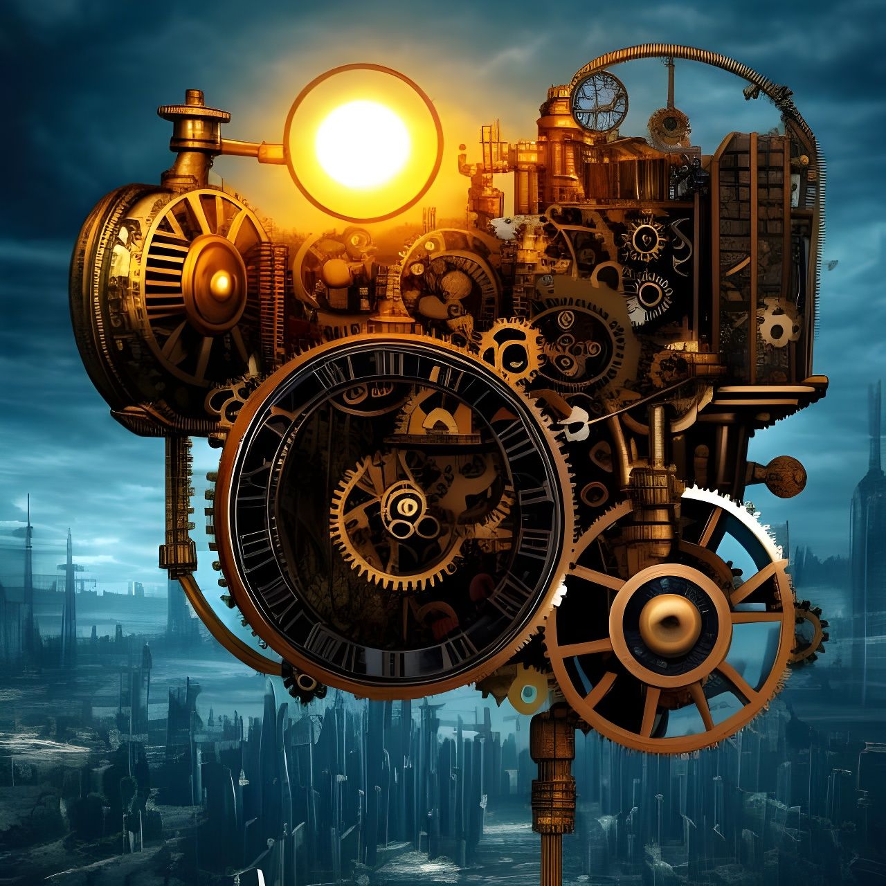 Steampunk Engine: Civilization's End in Anachronistic 8k