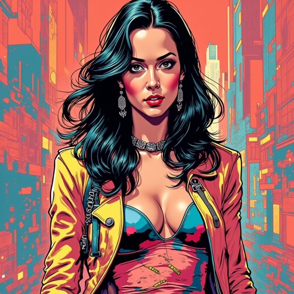 Jessica Jones in Fiona Staples Comic Style