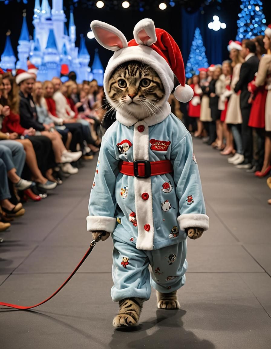Cat fashion show