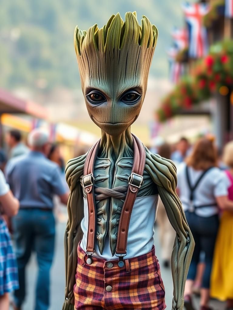Groot Celebrates Oktoberfest in Bavarian Style