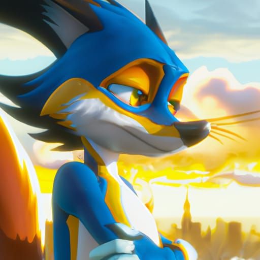 Tails Prower with Shy Expression