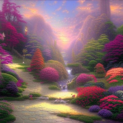 Ethereal Fantasy Scene in Hyperdetailed Mist