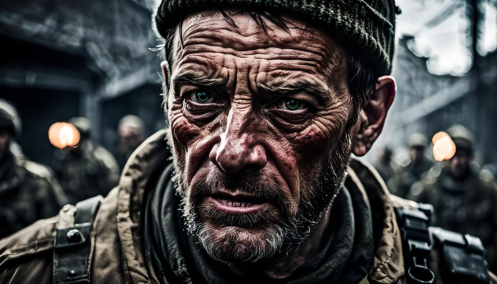 John Price Portrait in Dramatic Action