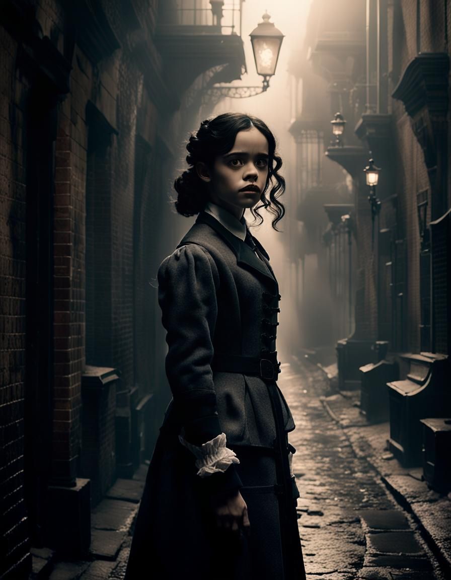 Jenna Ortega as Mina Harker in Gothic Alley