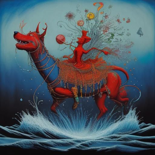 Clifford's Surreal Journey: Futurism Meets Wonderland