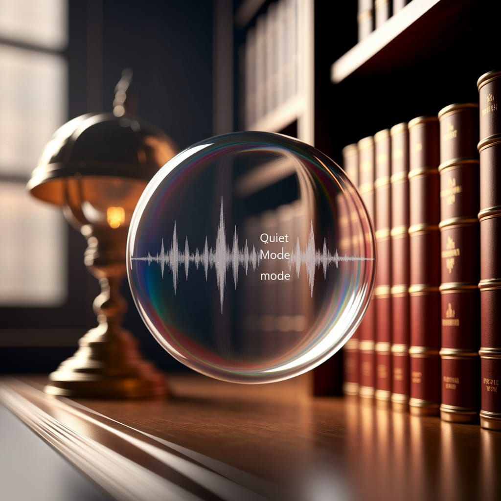 Quiet Mode Bubble Muffles Sound Waves in Antique Study