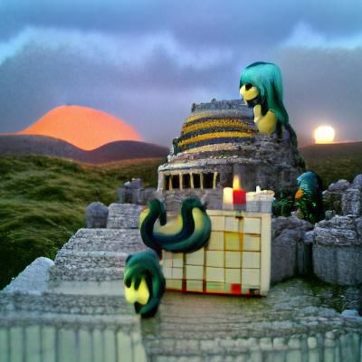 Serpent Temple at Dusk on Sunrise Mountain