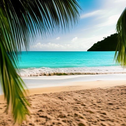 Idyllic Tropical Beach in Natural Light