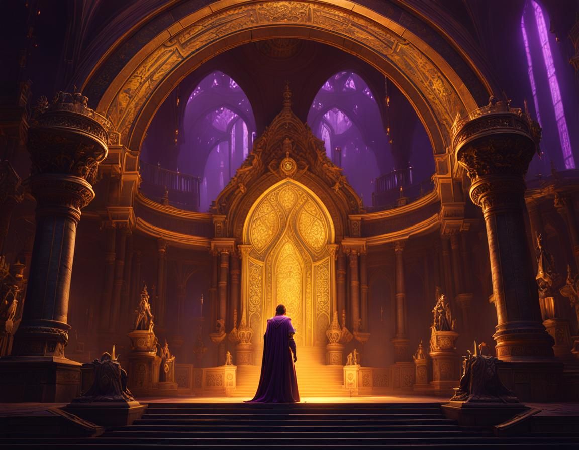 Dark Fantasy Arena Concept Art in 8K