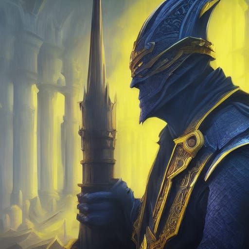 Sinister Villain Portrait in Dark Fantasy Style