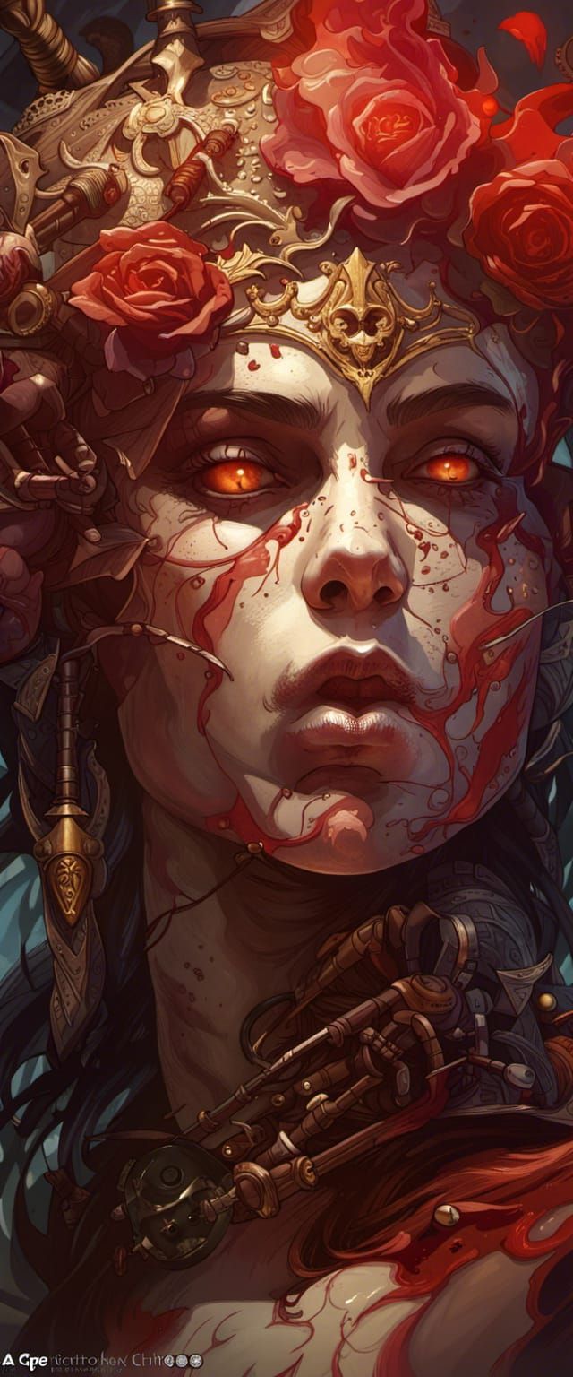 Dark Fantasy Masterpiece in Hyperdetailed Style