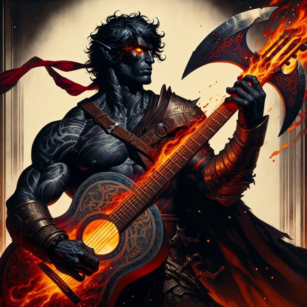 My DND: ::Barbaric-Bard:: Flindor Ahm! 💪 🎸
