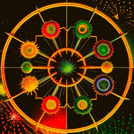 Prismatic Dada Supernova in Hyperrealistic Style