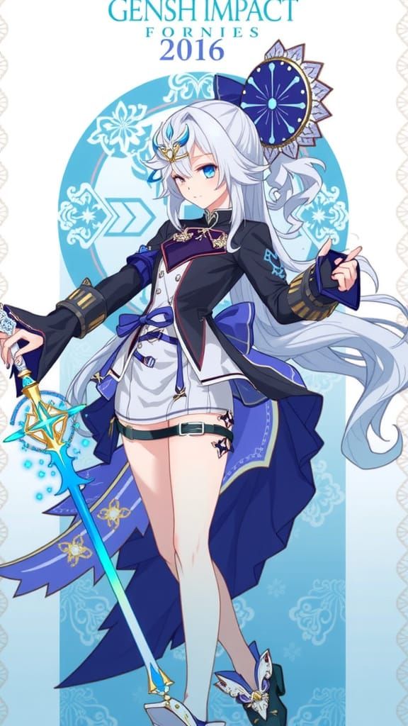 Mysterious Tsaritsa of Snezhnaya in Elegant Ball Gown