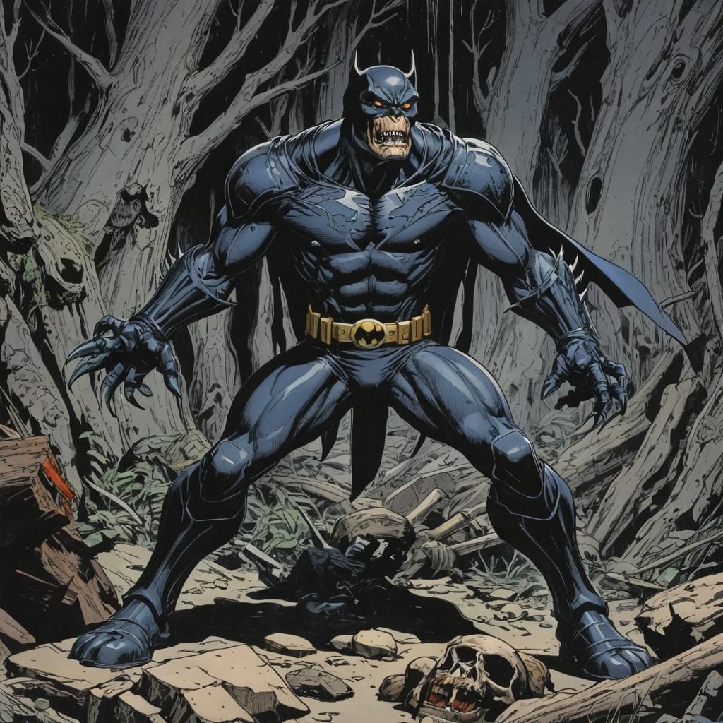 Grimdark Comic Book Illustration