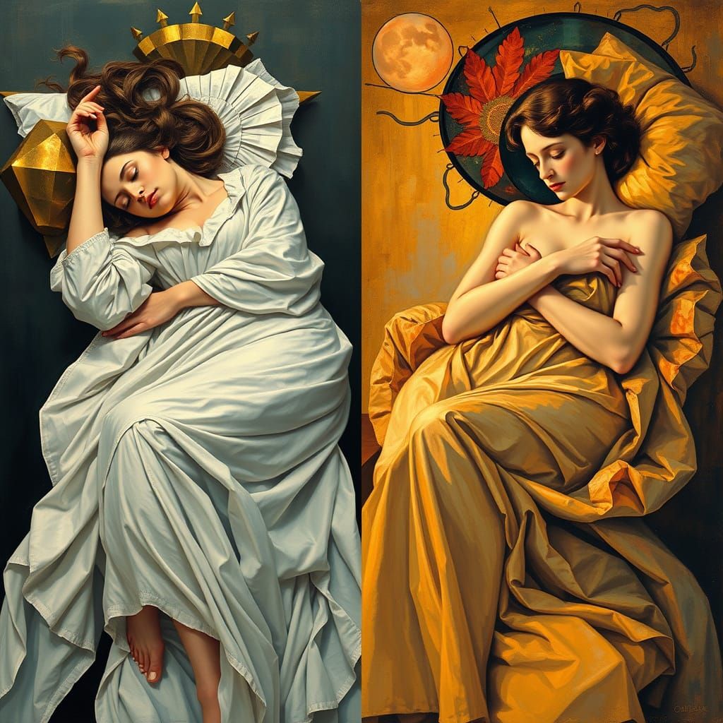 Dreams in Constructivist and Impressionist Styles