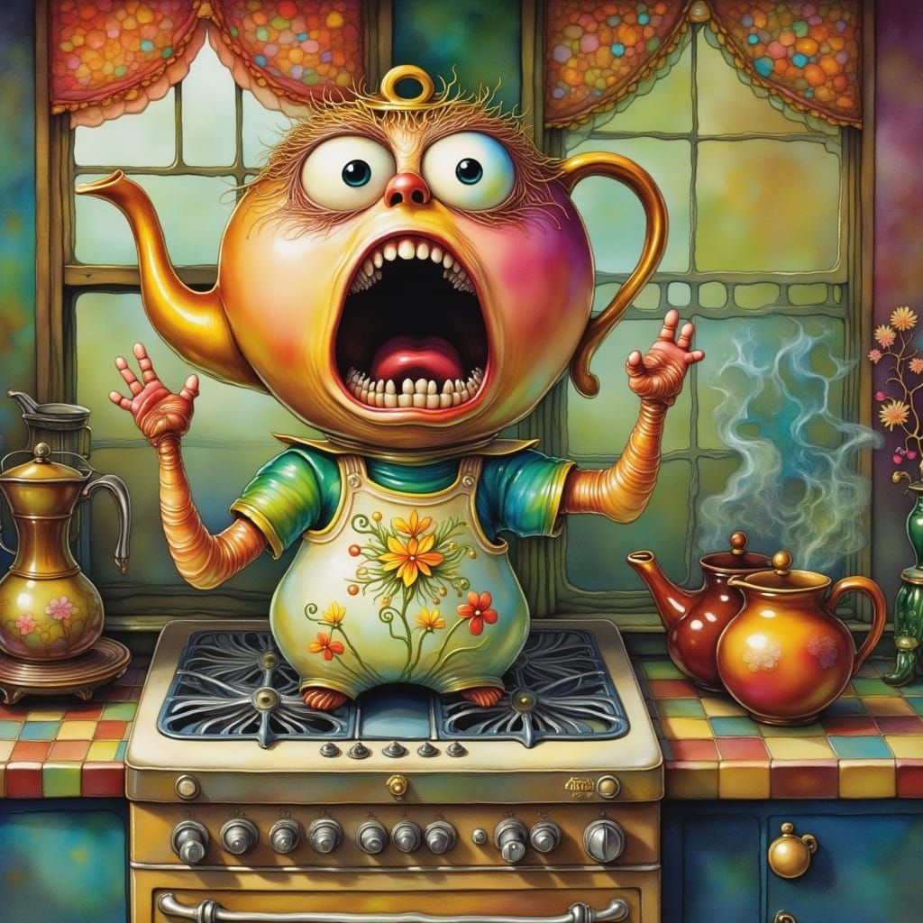 Terrified Teapot's Kitchen Nightmare: Pop Surrealism