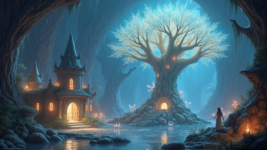 Mystical Fairy City Thriving in Hollow Earth