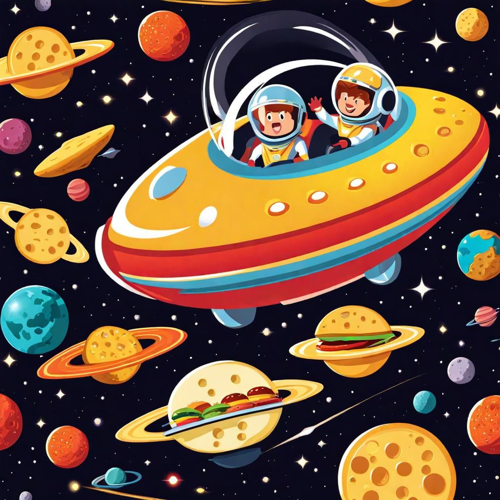 Cheesy Spaceship Race Through Swiss Cheese Planets