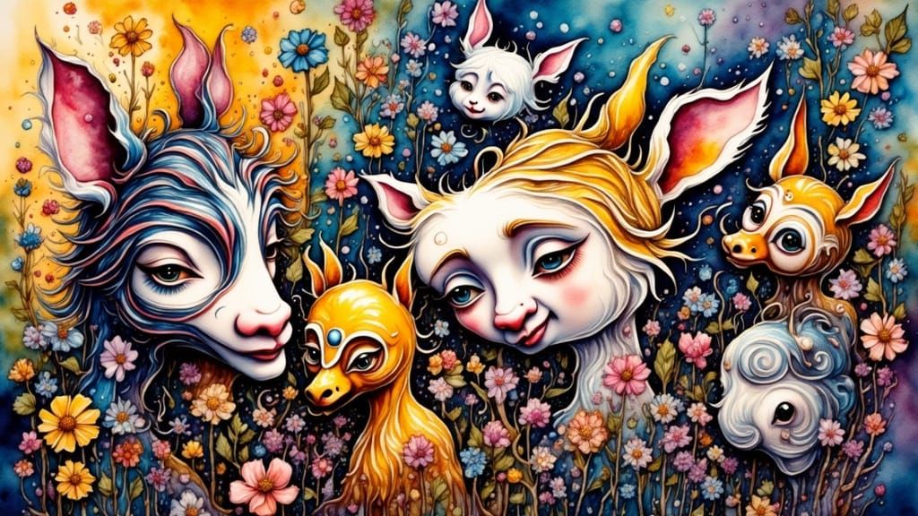 Still Life in Oil, Guttuso Style with Surreal Elements