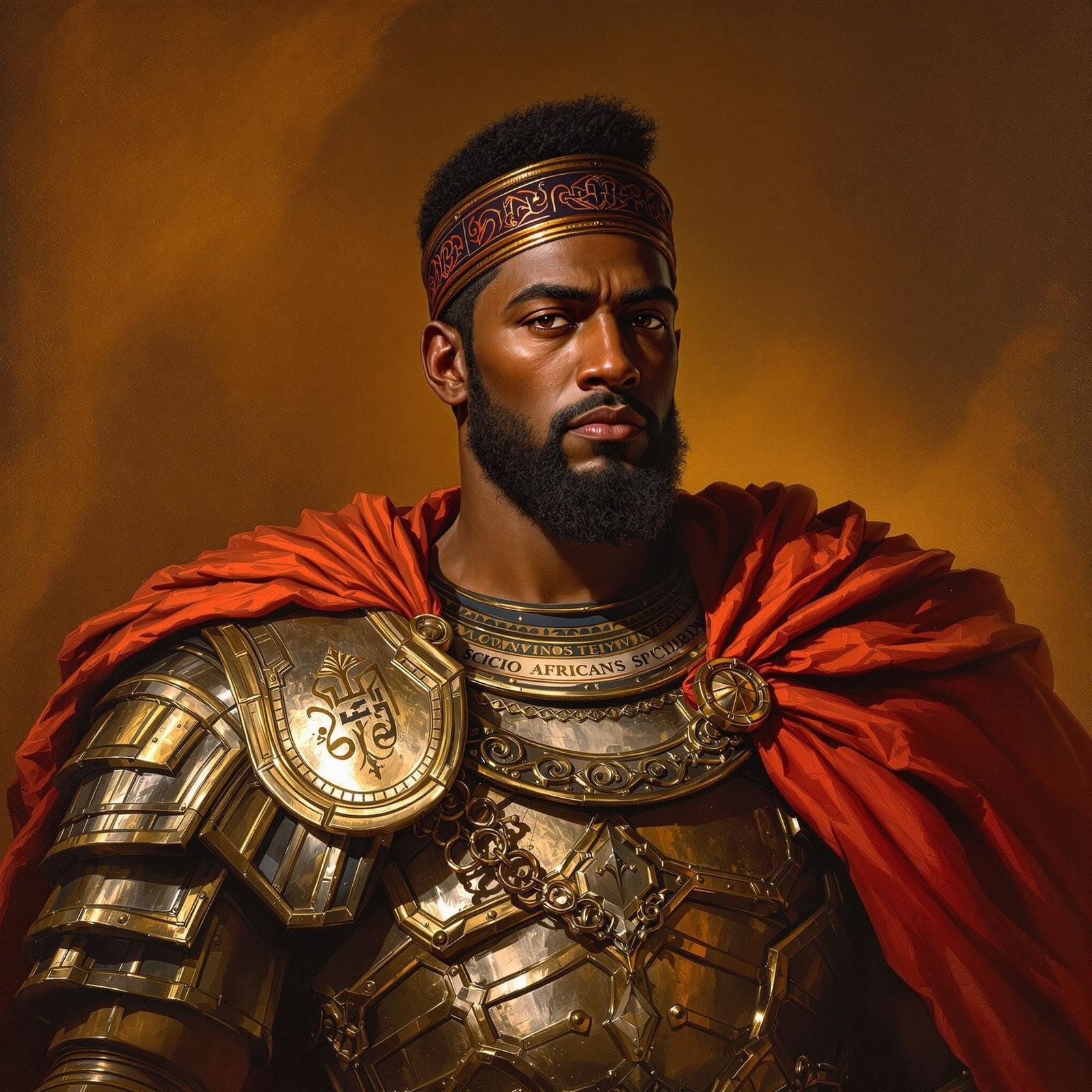 Roman General Scipio Africanus in Classical Realism Style