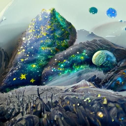 Cosmic Rainbow Forest of Starry Mountains