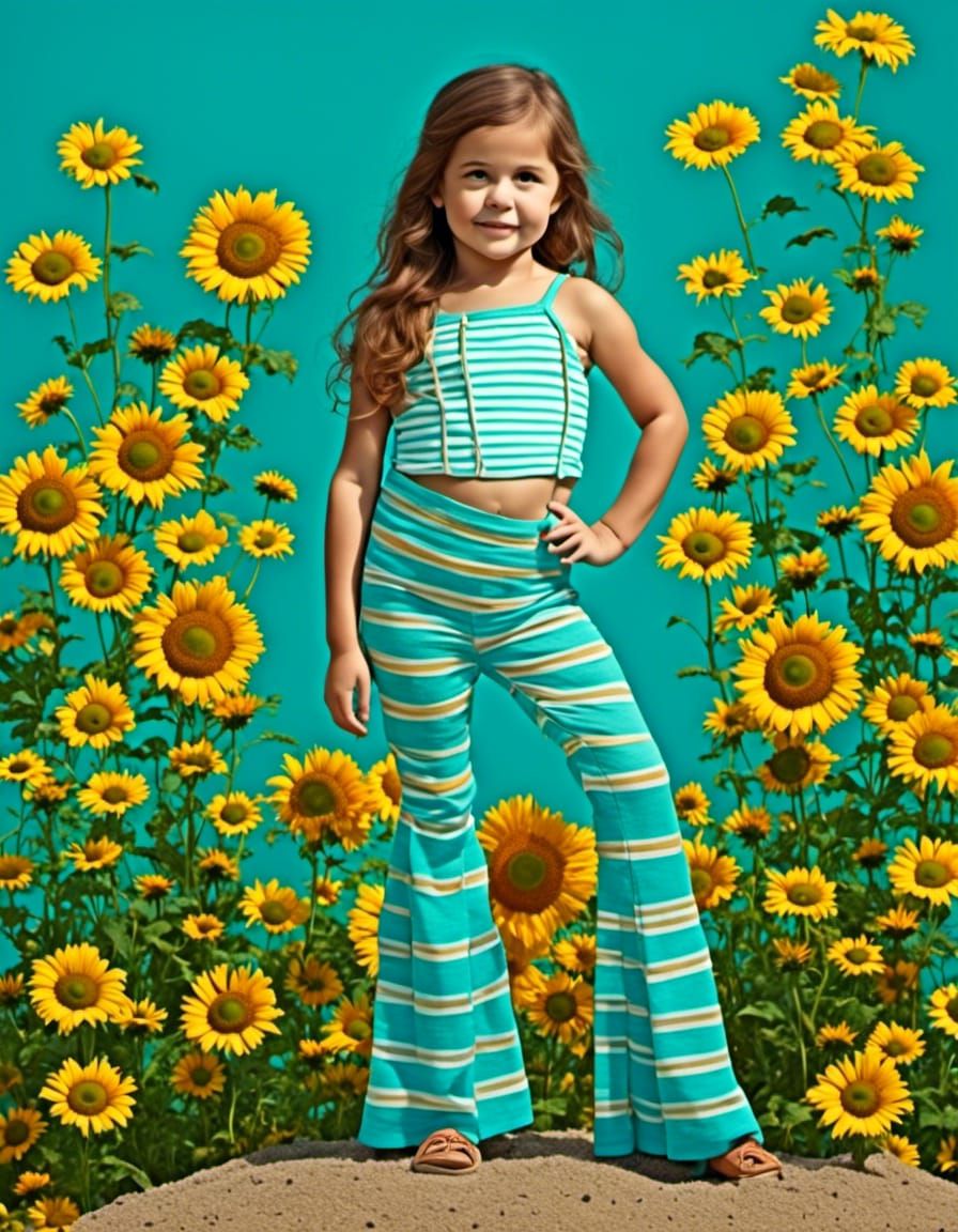 stripey pants, 70's teeny style