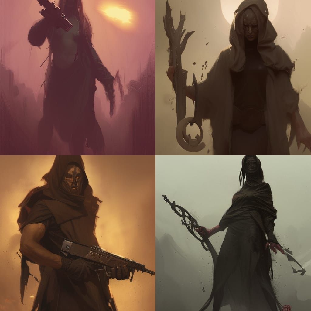 Sinister Cultist in Dramatic Lighting