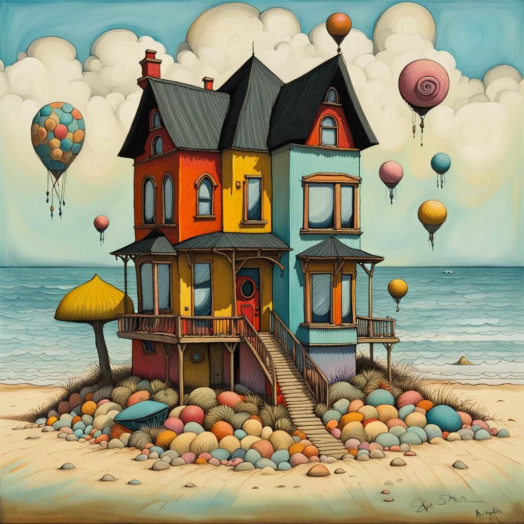 Whimsical Beachside Abode in Colourful Hippie Style