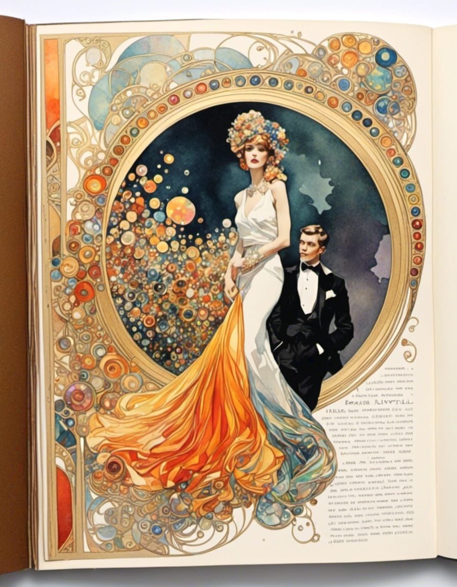 Psychedelic Bohemian Scrapbook Page Art