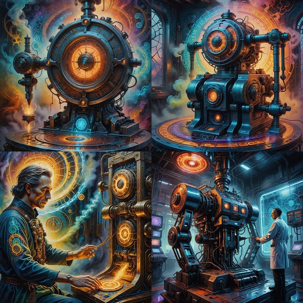 Interdimensional Healing Machine: An AI Interpretation