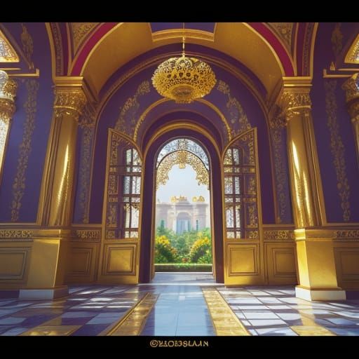 Grand Palace in Lush Garden: Professional Photography