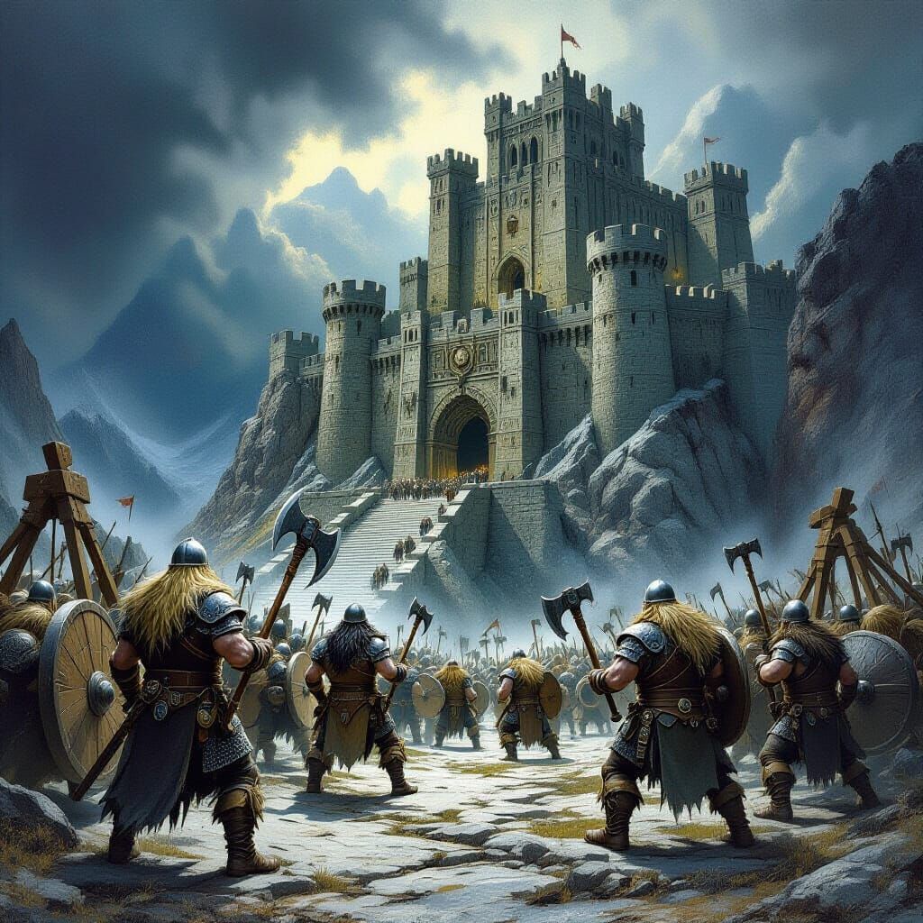 Epic Battle: Dwarven Army vs. Troll Horde