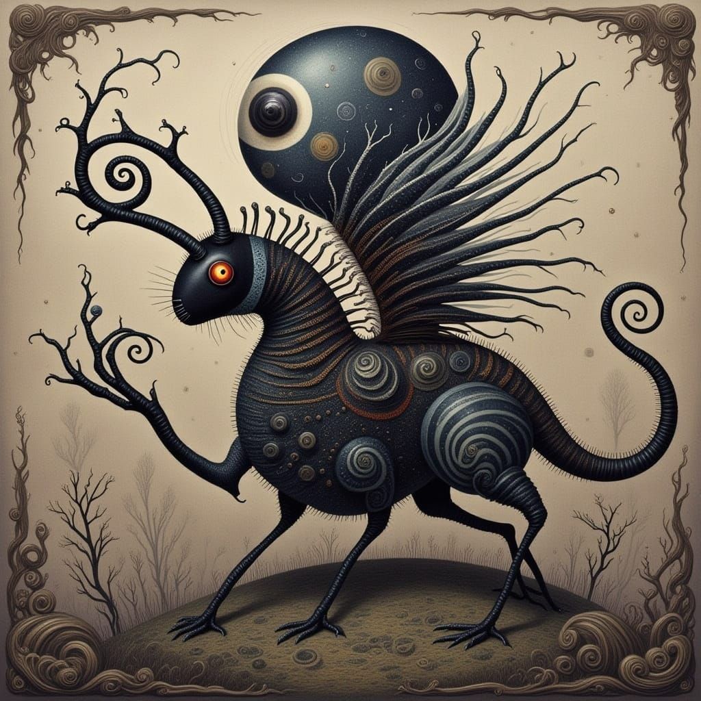 Zebra Punk Abstract Design with Digital Aesthetic