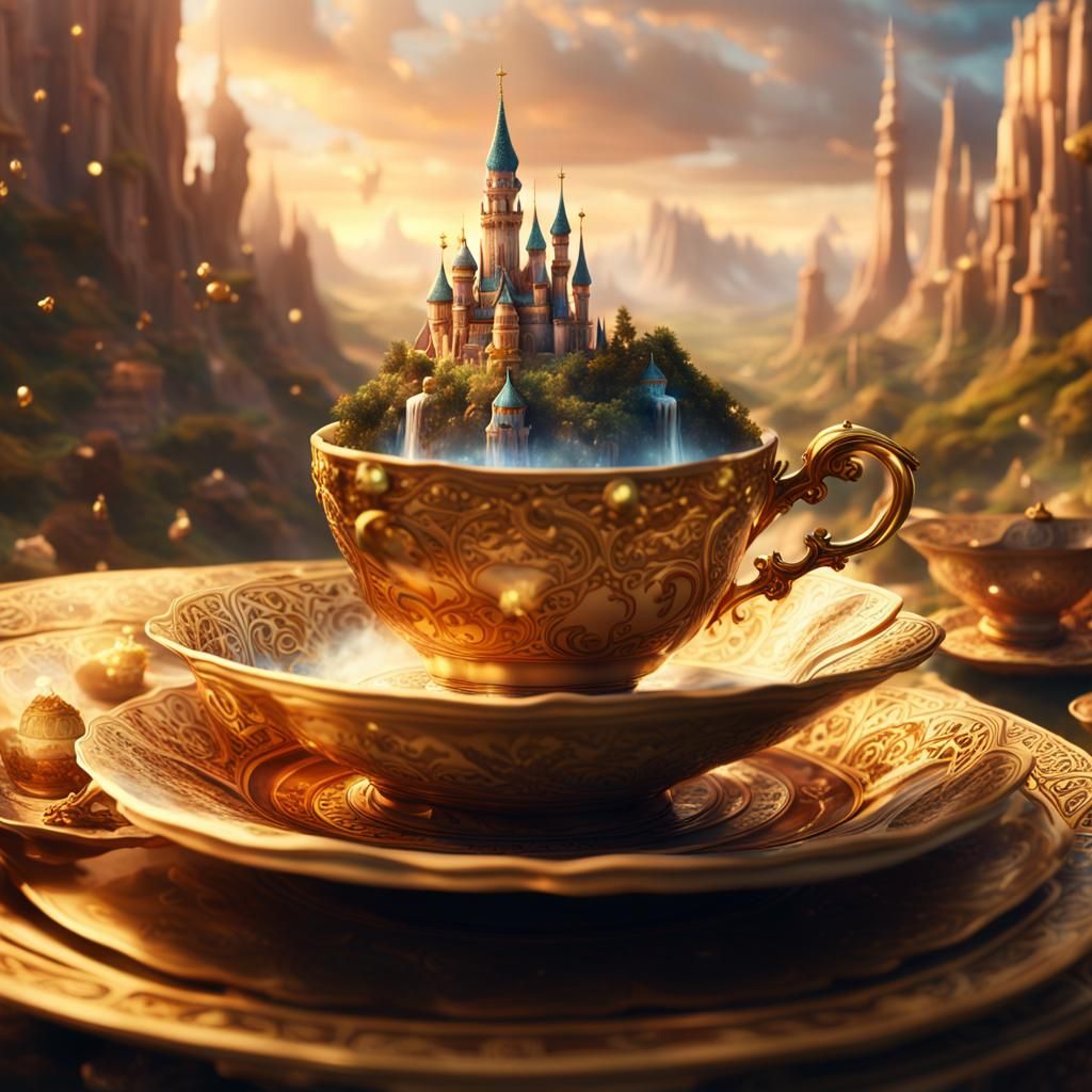 Teacup World: Epic Cinematic Digital Matte Painting